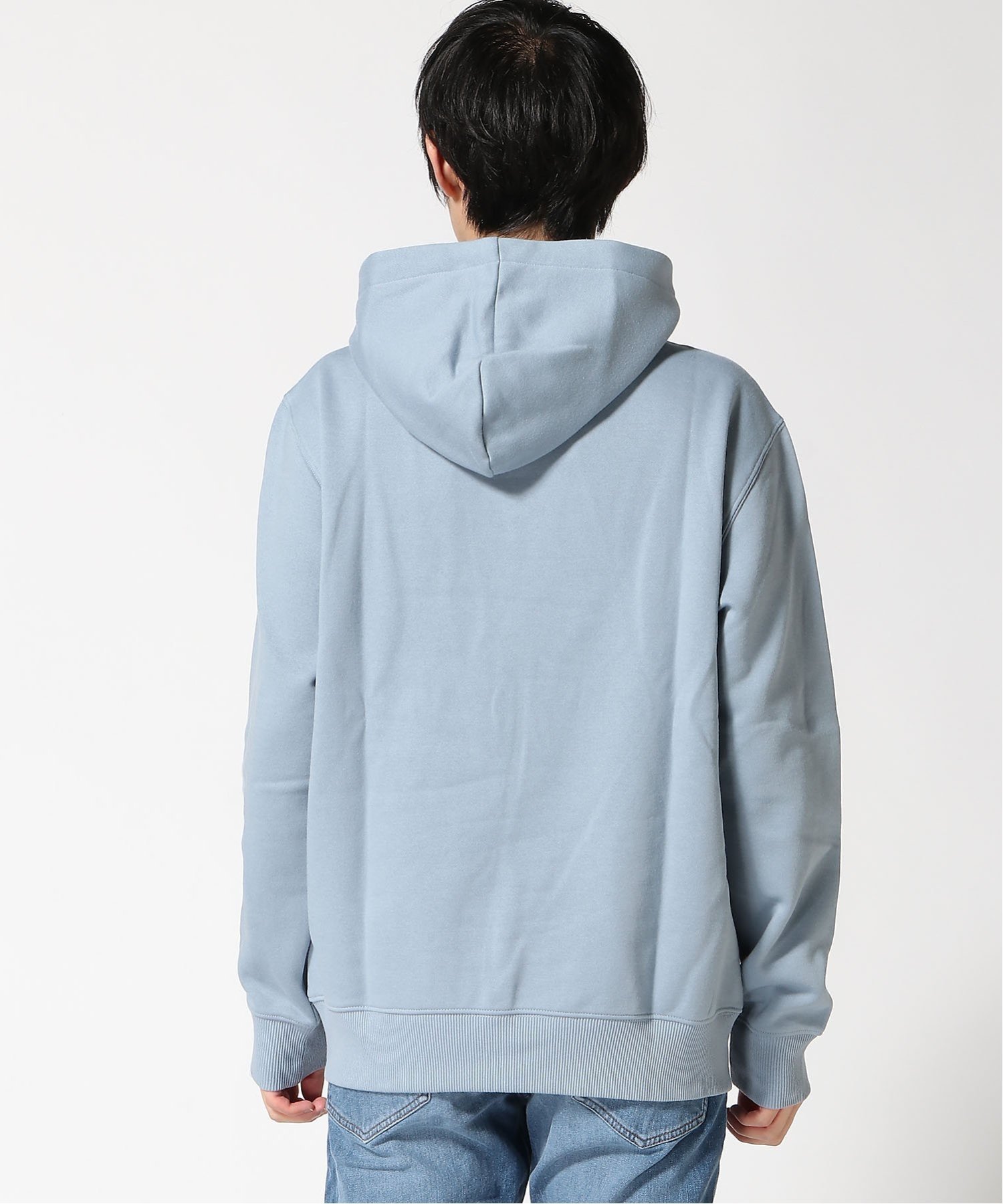 【公式ショップ】LOGO HOODED SWEATER/グラフィックブランドロゴパーカー ジースターロゥ トップス パーカー・フーディー ブルー