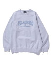 XLARGE BRIDGE LOGO CREWNECK SWEATSHIRT XLARGE エクストララージ トップス スウェット・トレーナー ブラック グレー ブラウン【送料無料】
