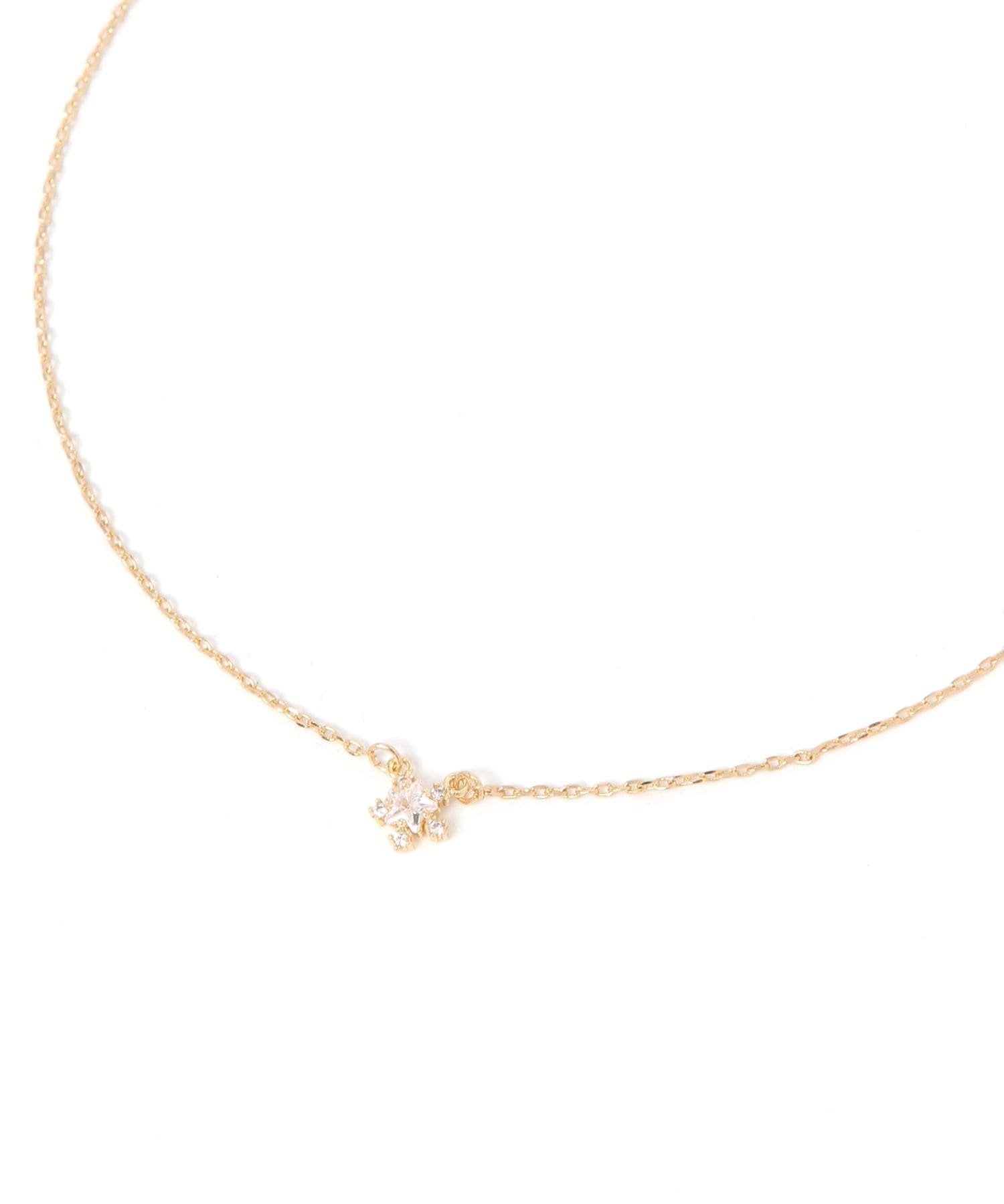 LAKOLE マルチビジュースターネックレス ラコレ アクセサリー・腕時計 ネックレス シルバー ゴールド