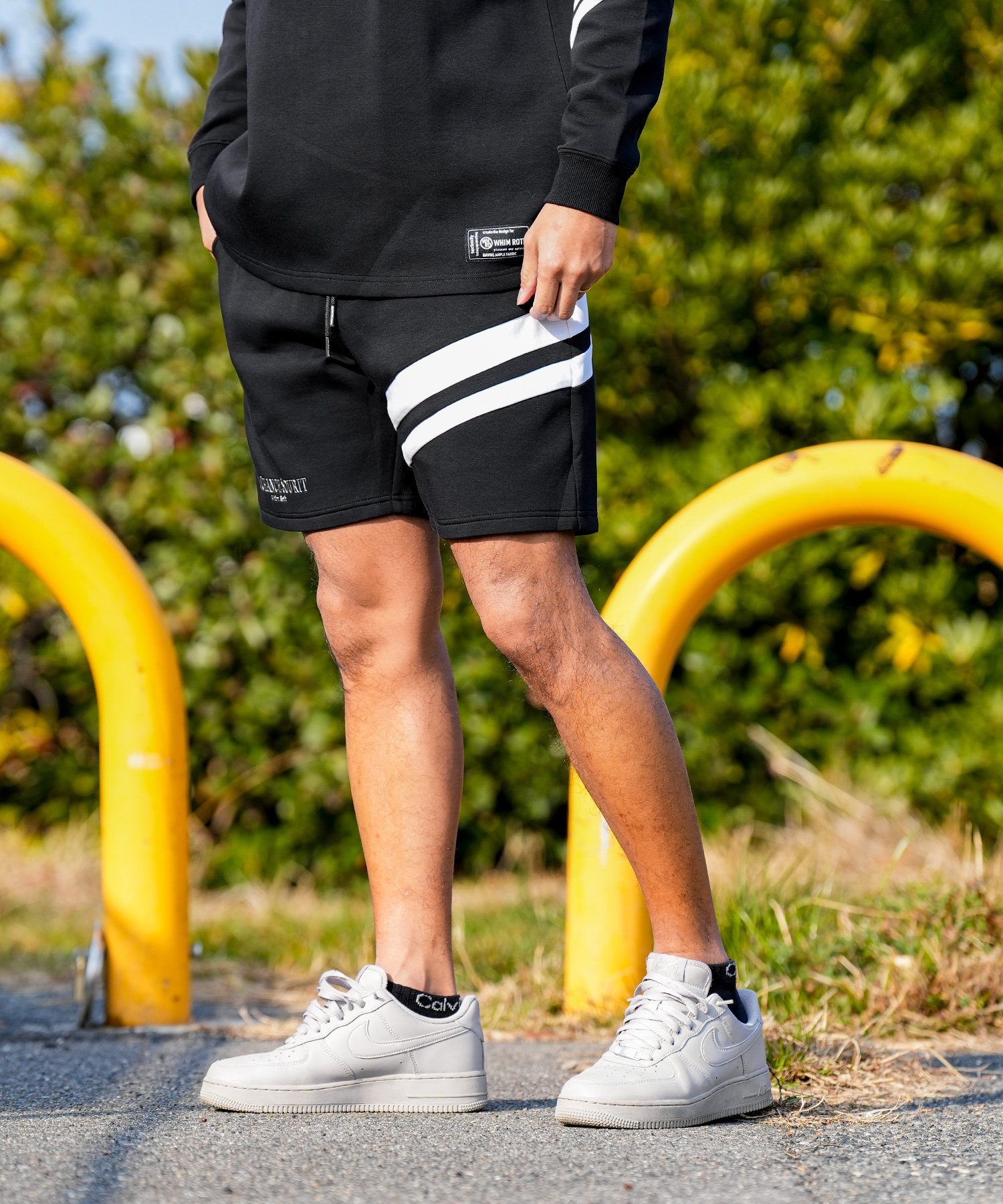 WHIM ROTH W/R Switching&HF S/PT アダムスジャグラー パンツ その他のパンツ ブラック グレー