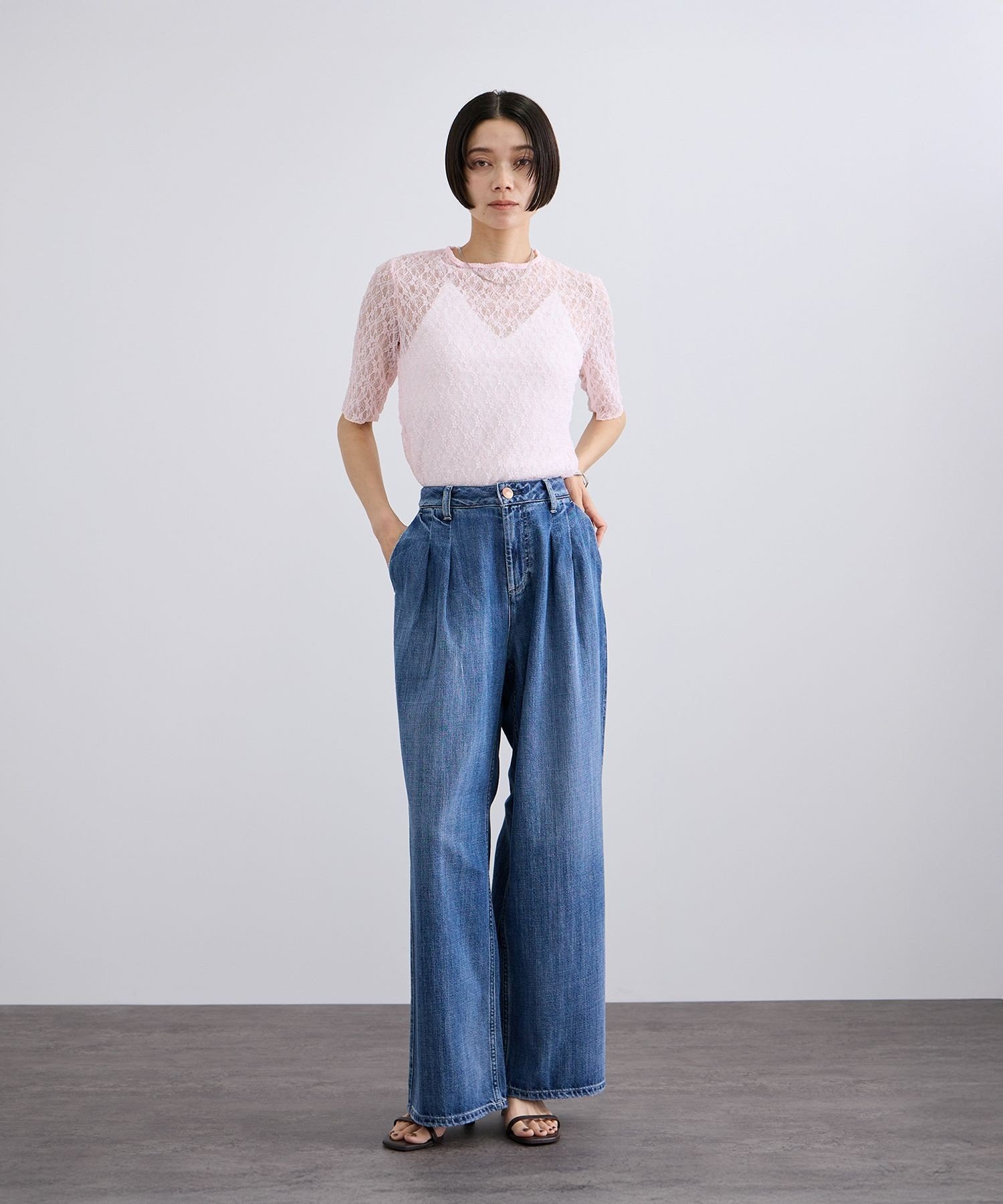 SALON adam et rope' 【RED CARD TOKYO(レッドカードトーキョー)】Murray サロン アダム エ ロペ パンツ ジーンズ・デニムパンツ ブルー【送料無料】