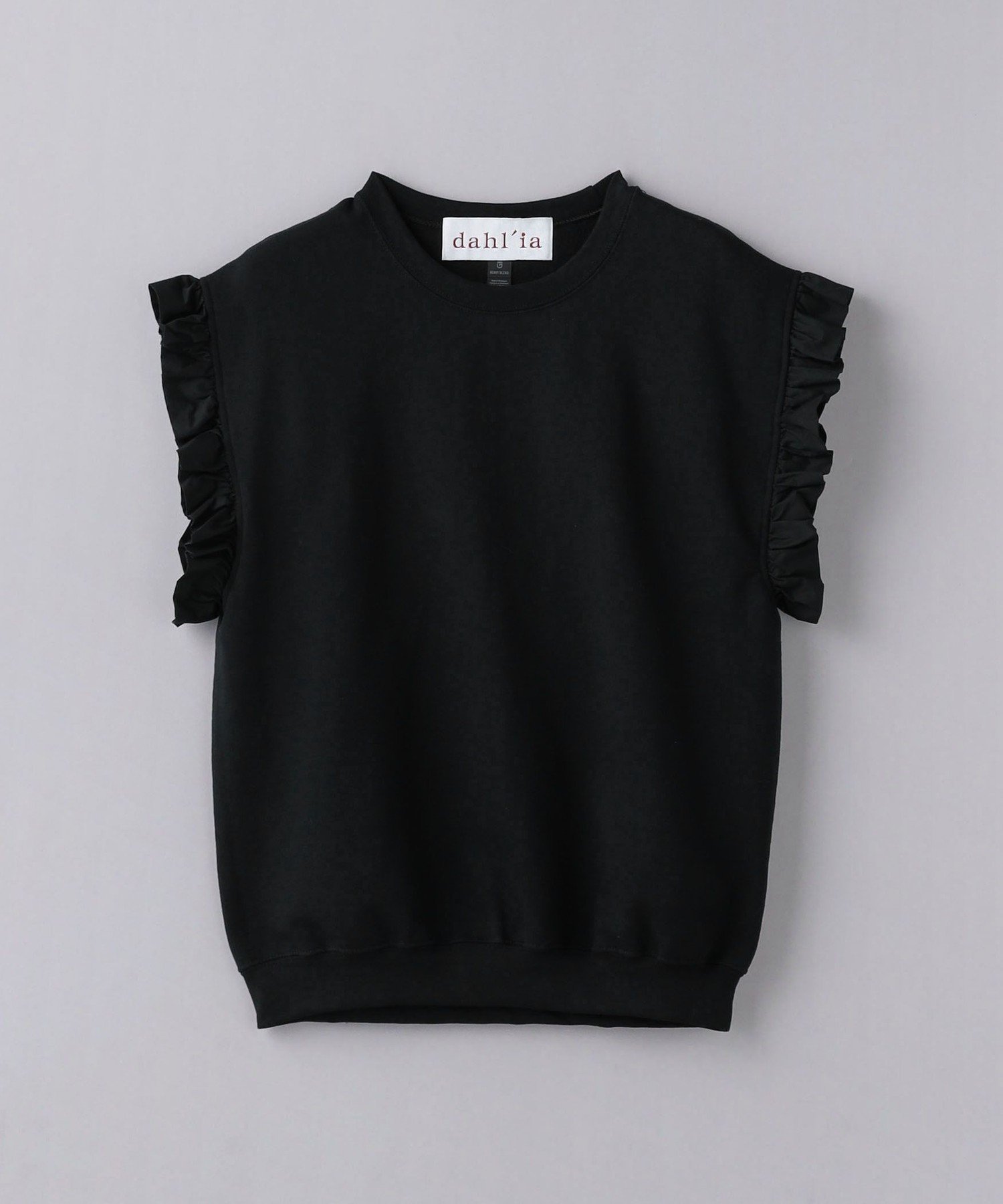 【SALE／40%OFF】UNITED ARROWS ＜dahl'ia＞フリルスリーブ スウェット ユナイテッドアローズ アウトレット トップス カットソー・Tシャツ ブラック グレー【送料無料】
