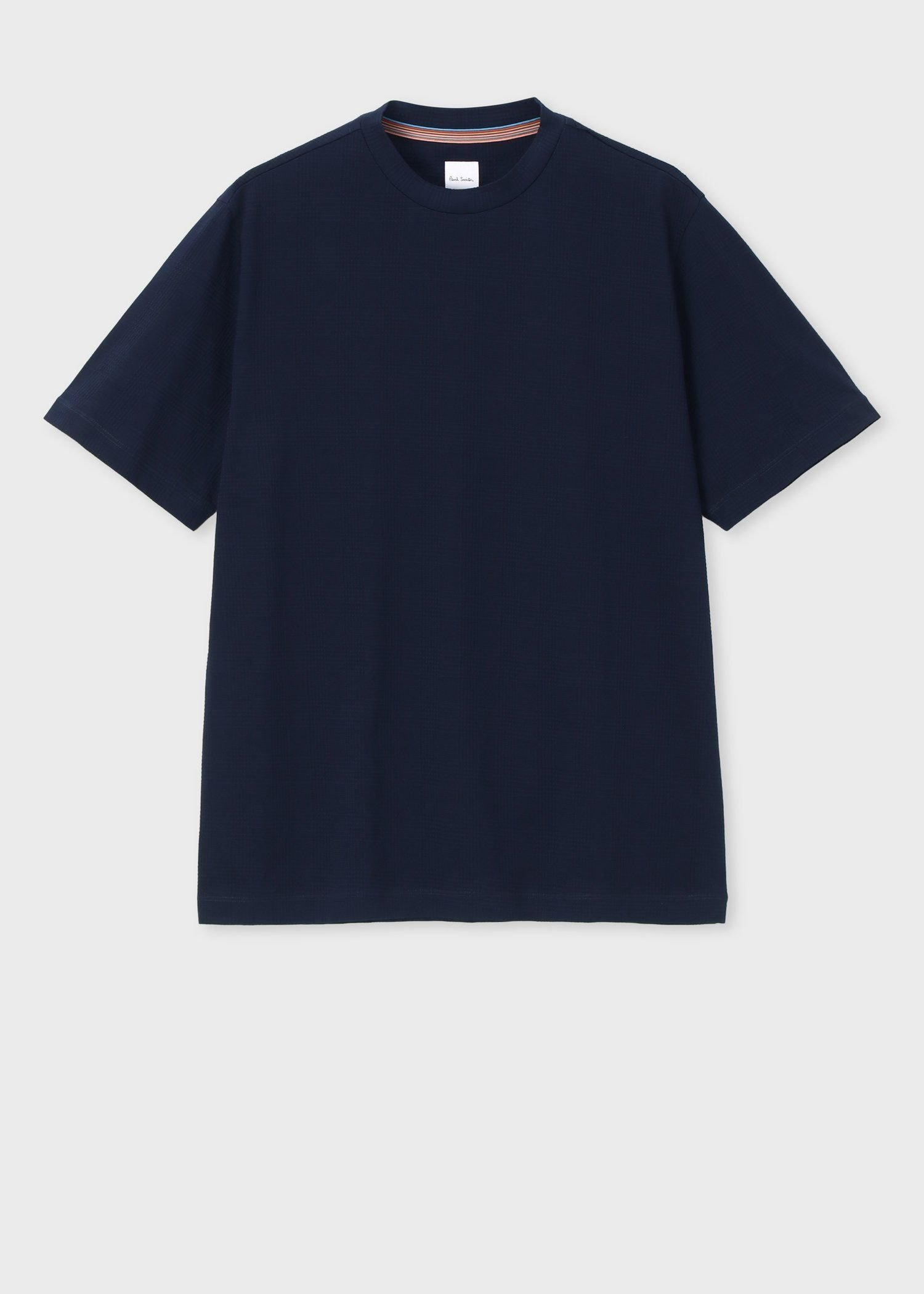 Paul Smith グレンチェック サッカー 半袖Tシャツ ポール・スミス トップス カットソー・Tシャツ ブラック ネイビー ホワイト【送料無料】