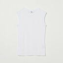 MILLER Miller Panel ribbed tank top エリオポール トップス カットソー・Tシャツ ホワイト ブラック ブルー