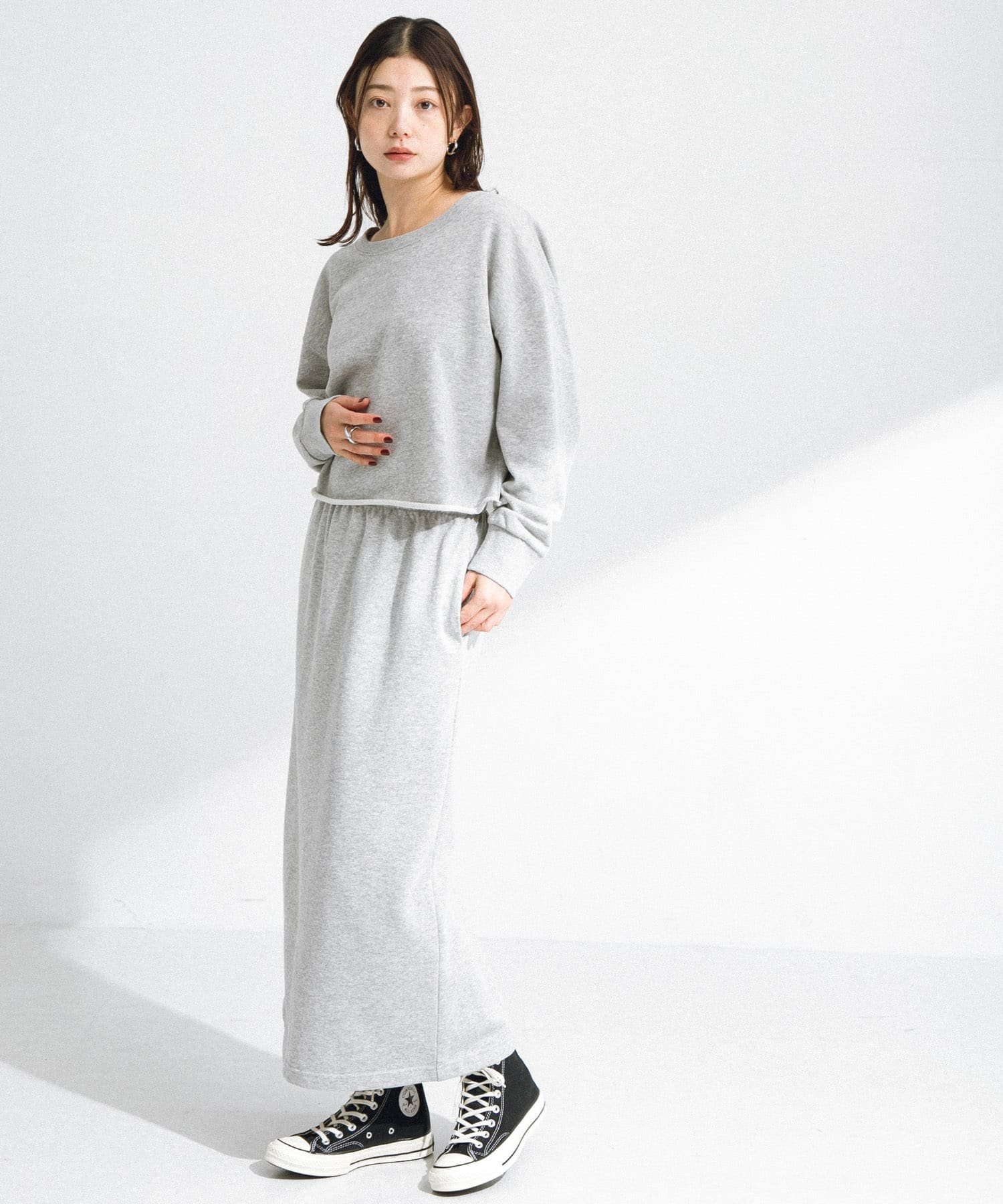 【SALE／50%OFF】Sonny Label 『WEB/一部店舗限定』ラメ裏毛スウェット&スカー
