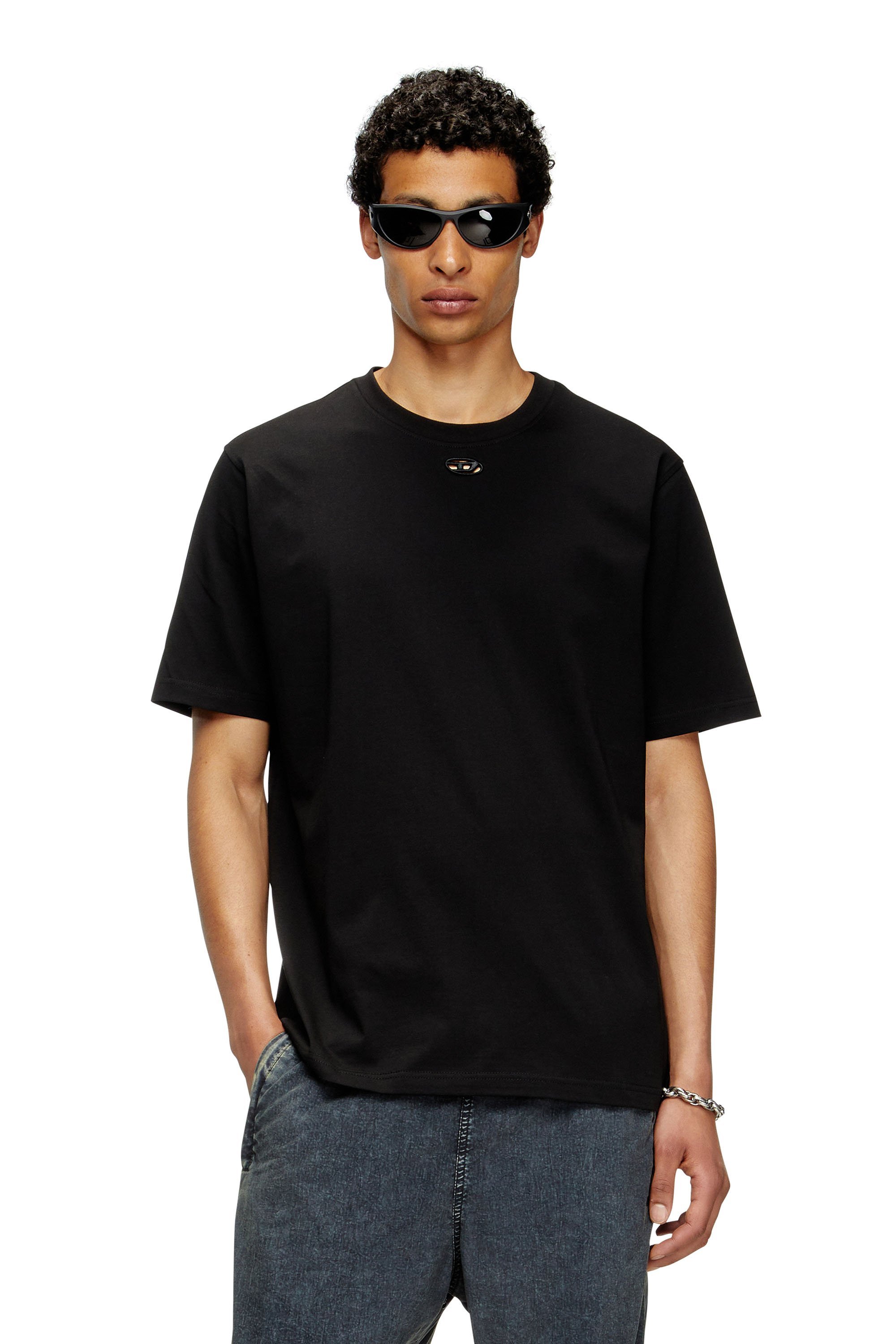 メンズ Tシャツ T-ADJUST-MAREY ディーゼル トップス カットソー・Tシャツ ホワイト ブラック
