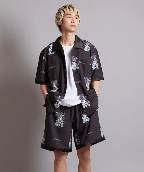 【SALE／50%OFF】JACKROSE JE-ALOHA SET UP(MENS) ジャックローズ スーツ・フォーマル セットアップスーツ ブラック ベージュ【送料無料】