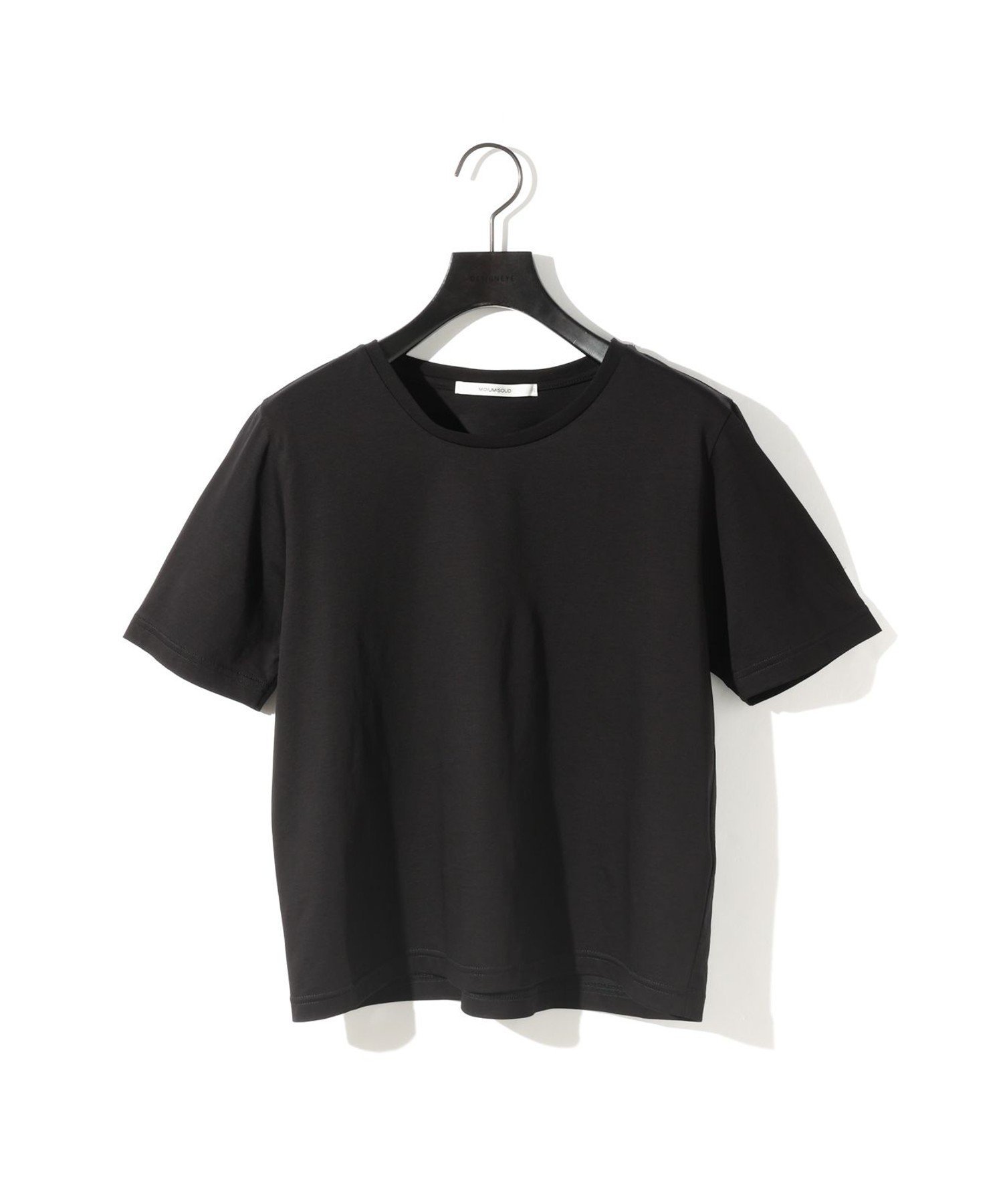 MIDIUMISOLID MIDIUMISOLID for Ladies ベーシック T マーコート トップス カットソー・Tシャツ ホワイト ブラック