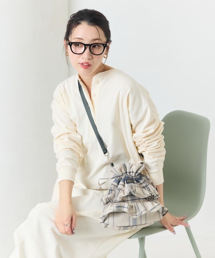 FREAK'S STORE USAコットン ヘンリーネック ロングスリーブ ワンピース【限定展開】 25AW フリークスストア ワンピース・ドレス ワンピース イエロー ネイビー ベージュ ブラック【送料無料】のサムネイル