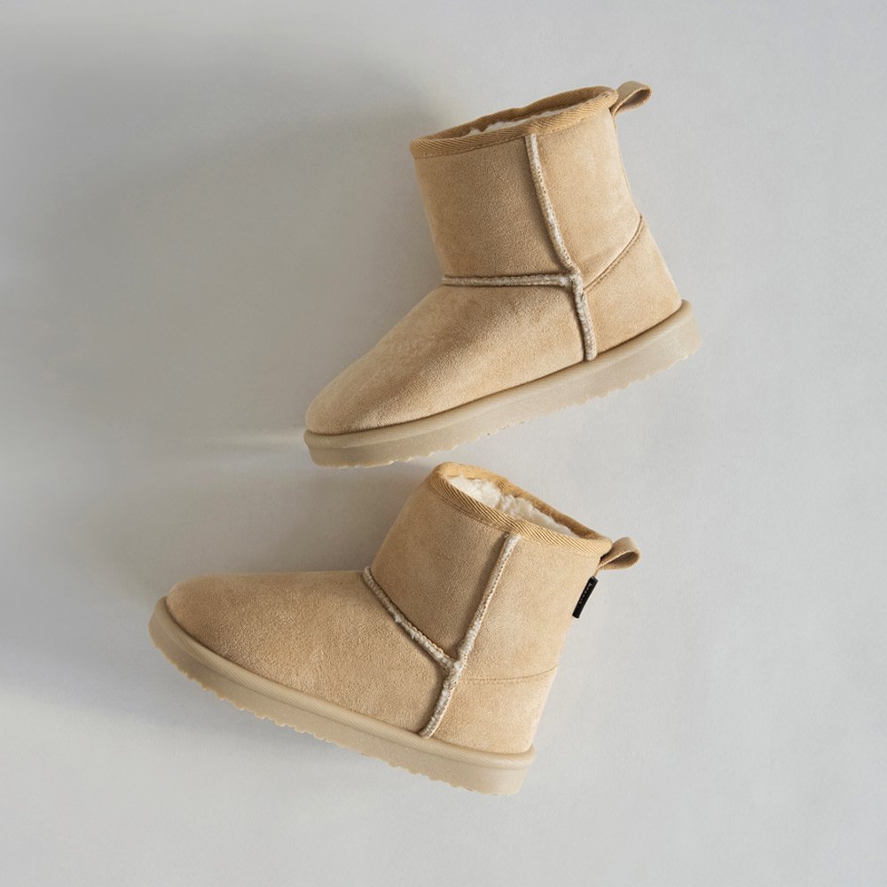 branshes フェイクムートンブーツ ブランシェス シューズ・靴 ブーツ ブラック ピンク ベージュ ブラウン 2