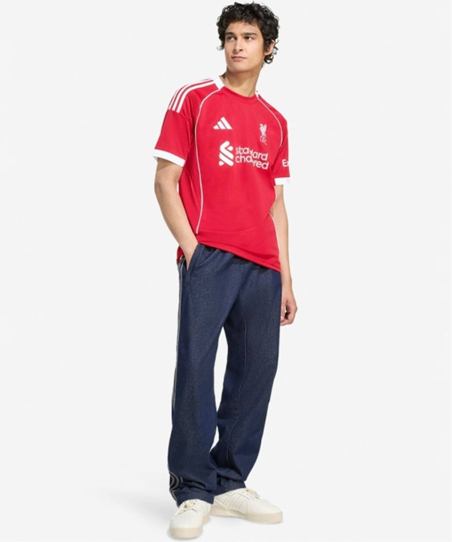 Liverpool FC 【Liverpool FC / リバプール FC】adidas FBLI リバプールFC ホーム レプリカ フォーワンセブン エディフィス トップス カットソー・Tシャツ レッド【送料無料】