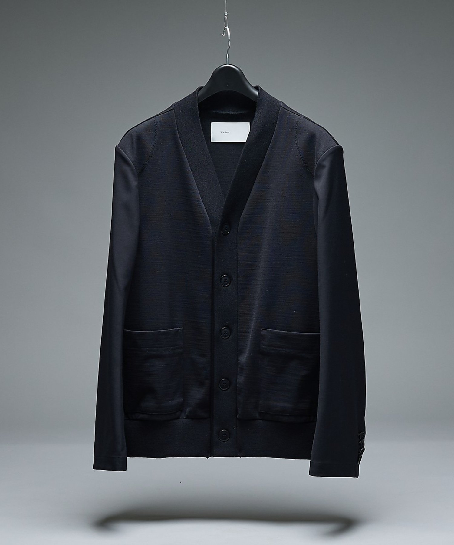 【SALE／20%OFF】ABAHOUSE LASTWORD セットアップ対応【i`m here/アイムヒアー】DOCKING CARDIGA アバハウス トップス カーディガン ネイビー ブラック【送料無料】