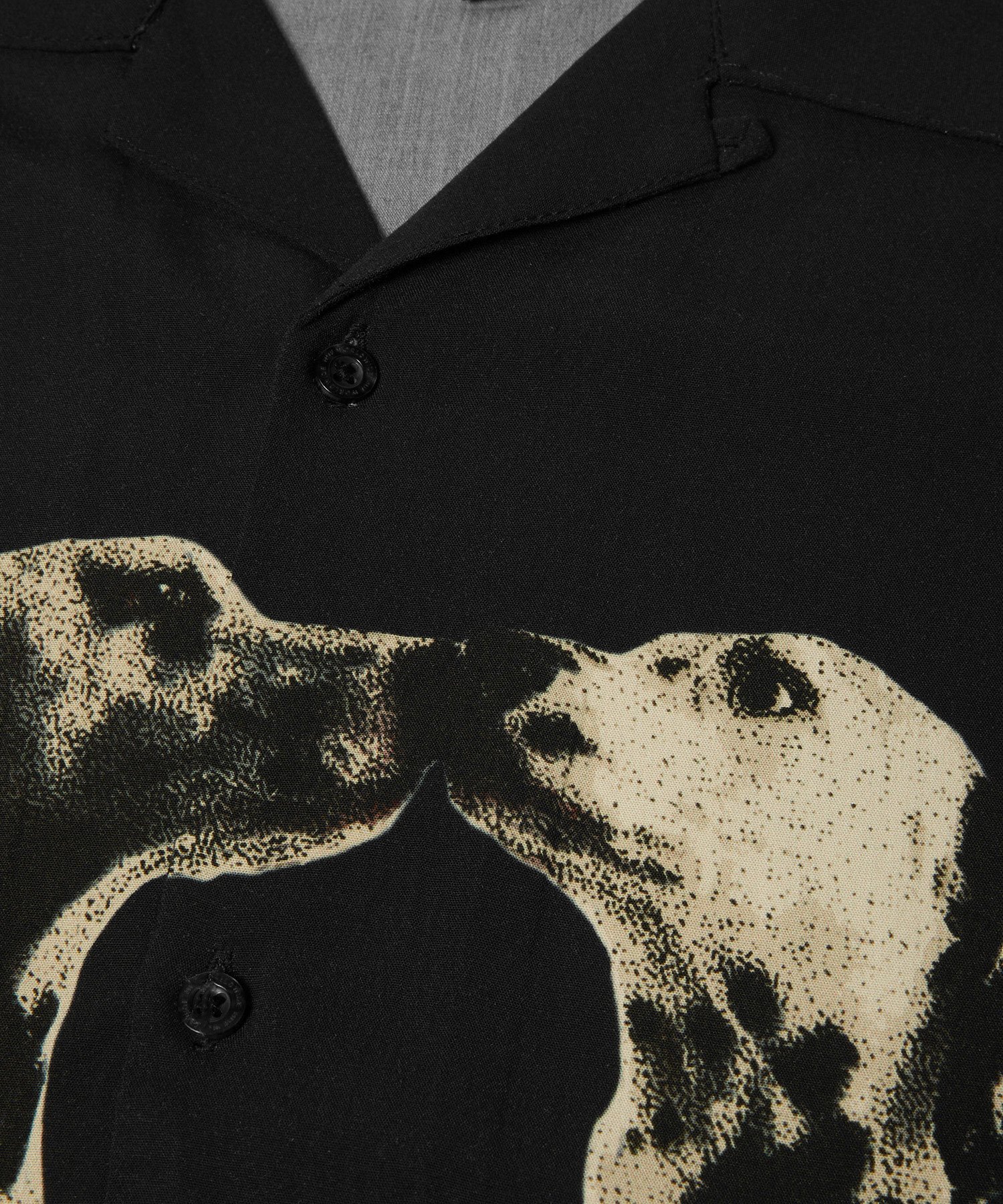 HUF DOGGED SS RESORT SHIRT / HUF ハフ シャツ ハフ トップス シャツ・ブラウス ブラック【送料無料】