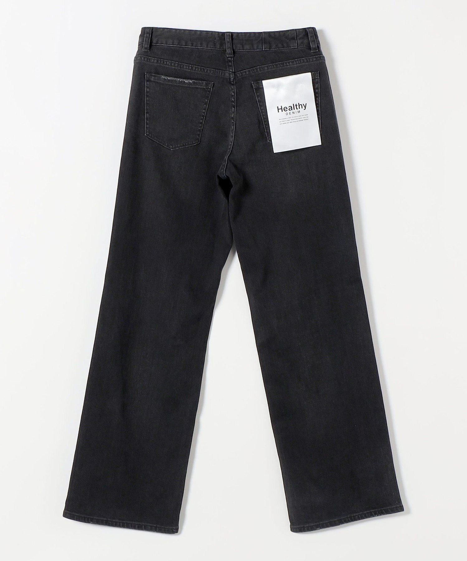 Healthy DENIM:＜洗濯機可能＞フィット ストレート デニム パンツ シップス パンツ ジーンズ・デニムパンツ ブラック