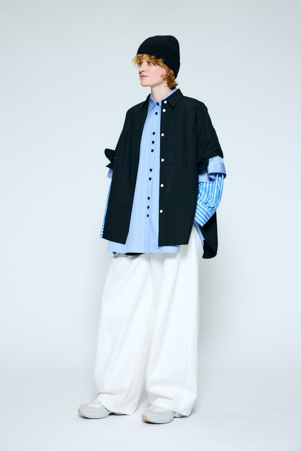 nagonstans tent line shirt ナゴンスタンス トップス シャツ・ブラウス ブラック