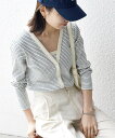 SHIPS any SHIPS any:〈洗濯機可能〉テレコ ベアトップ セット カーディガン 24AW シップス トップス カーディガン ブラック ブルー ホ...