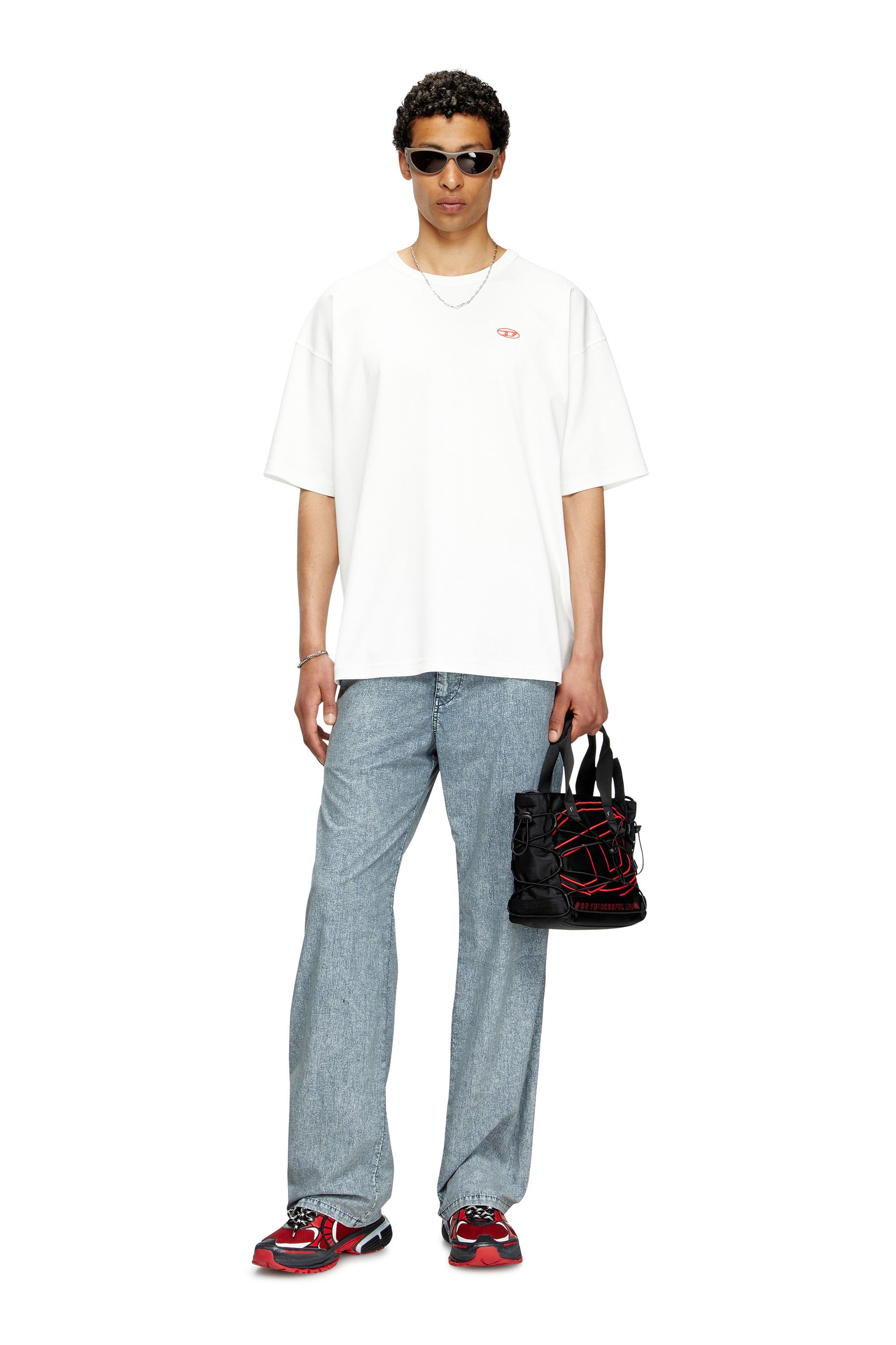 DIESEL メンズ Tシャツ T-BOXT-T6 ディーゼル トップス カットソー・Tシャツ ホワ...