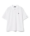 BEAMS HEART MEN B-HEARTロゴ 鹿の子 ポロシャツ ビームス ハート トップス ポロシャツ ホワイト ブラック【送料無料】(4)