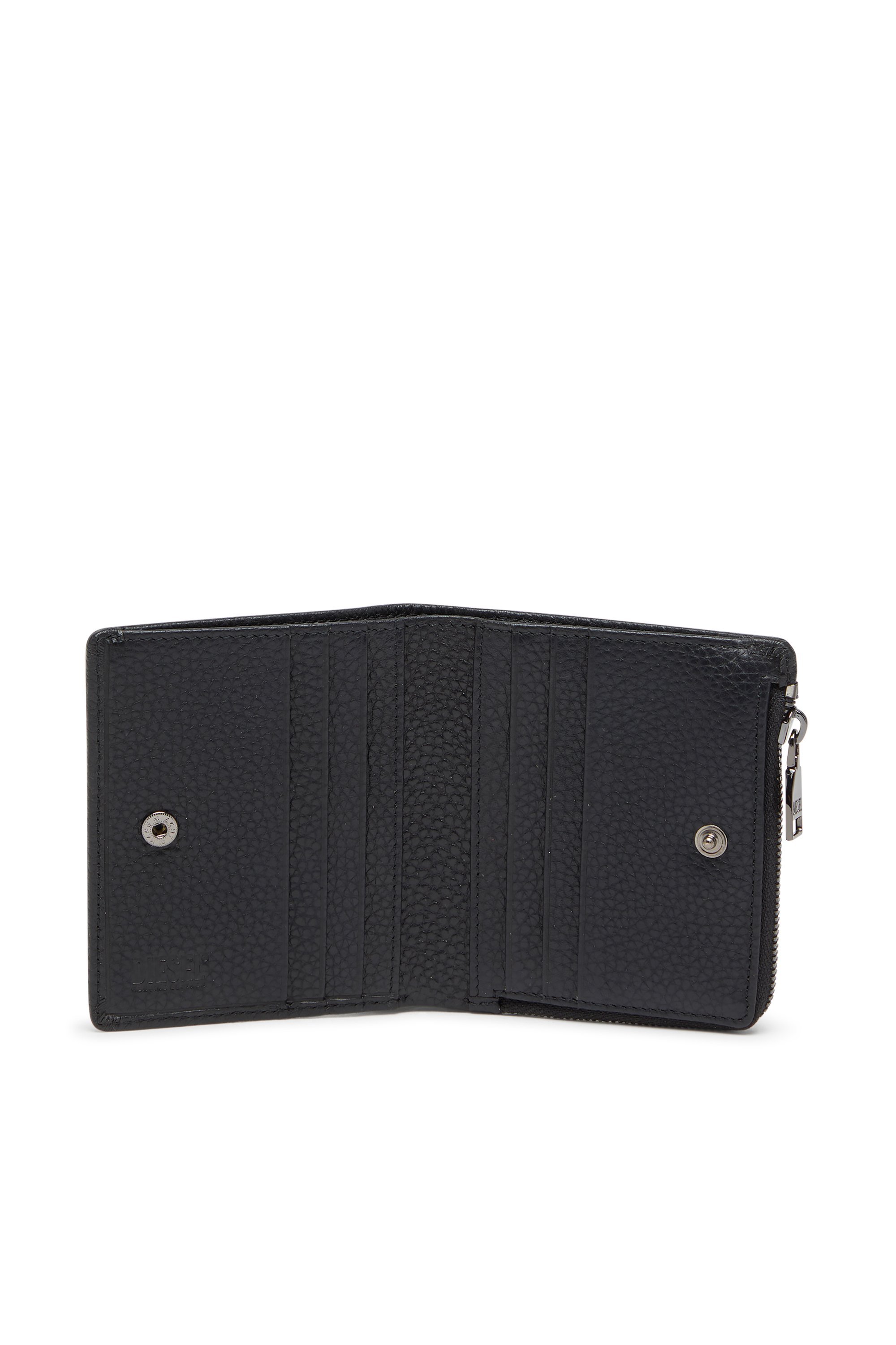メンズ 二つ折りウォレット HISSU EVO HISSU EVO BI FOLD ZIP L ディーゼル 財布・ポーチ・ケース 財布 ブラウン ブラック
