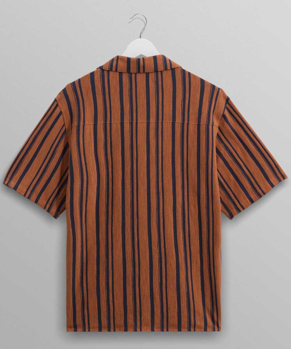 Wax London ディドコットシャツ REBERSE TERRY ワックスロンドン トップス シャツ・ブラウス ネイビー【送料無料】