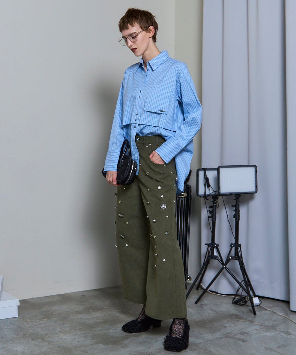 MAISON SPECIAL Vegan Leather Bijou Pants メゾンスペシャル パンツ その他のパンツ