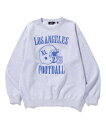 XLARGE LA FOOTBALL CREWNECK SWEATSHIRT XLARGE エクストララージ トップス スウェット・トレーナー ブラック ネイビー グレー【送料無料】