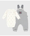 PETIT BATEAU ベビー2点セット プチバトー マタニティウェア・ベビー用品 ロンパース・カバーオール ホワイト【送料無料】