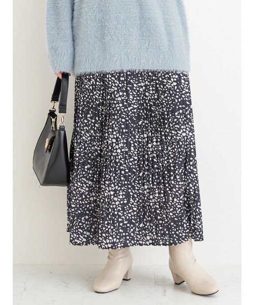 Re-J&SUPURE ダルメシアン柄プリーツスカート リジェイアンドスプル スカート その他のスカート ホワイト