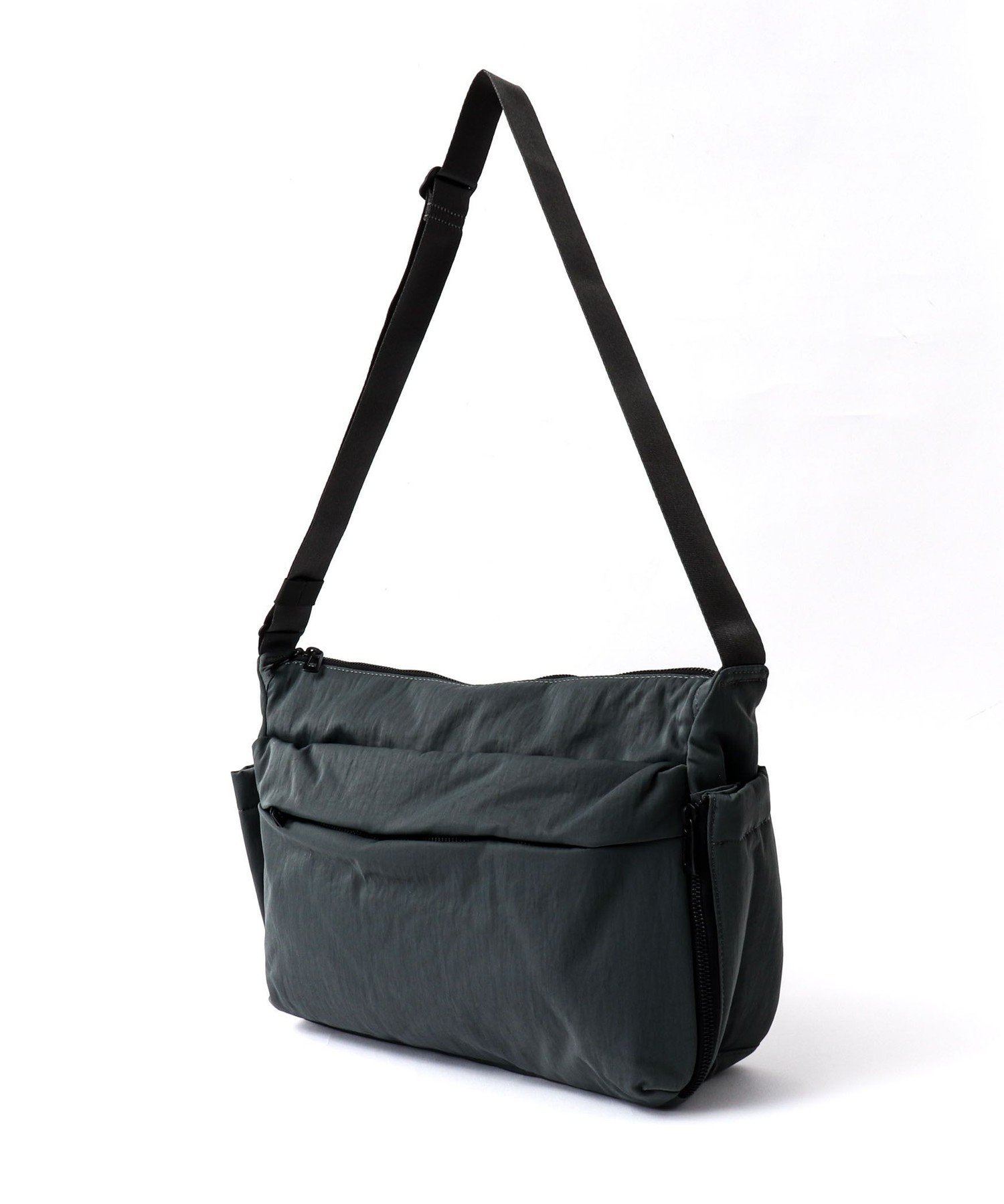NOLLEY'S goodman 【NESK/ネスク】NS-017 ワイドボディショルダーバッグ ノーリーズ バッグ ショルダーバッグ グレー ブラック【送料無料】