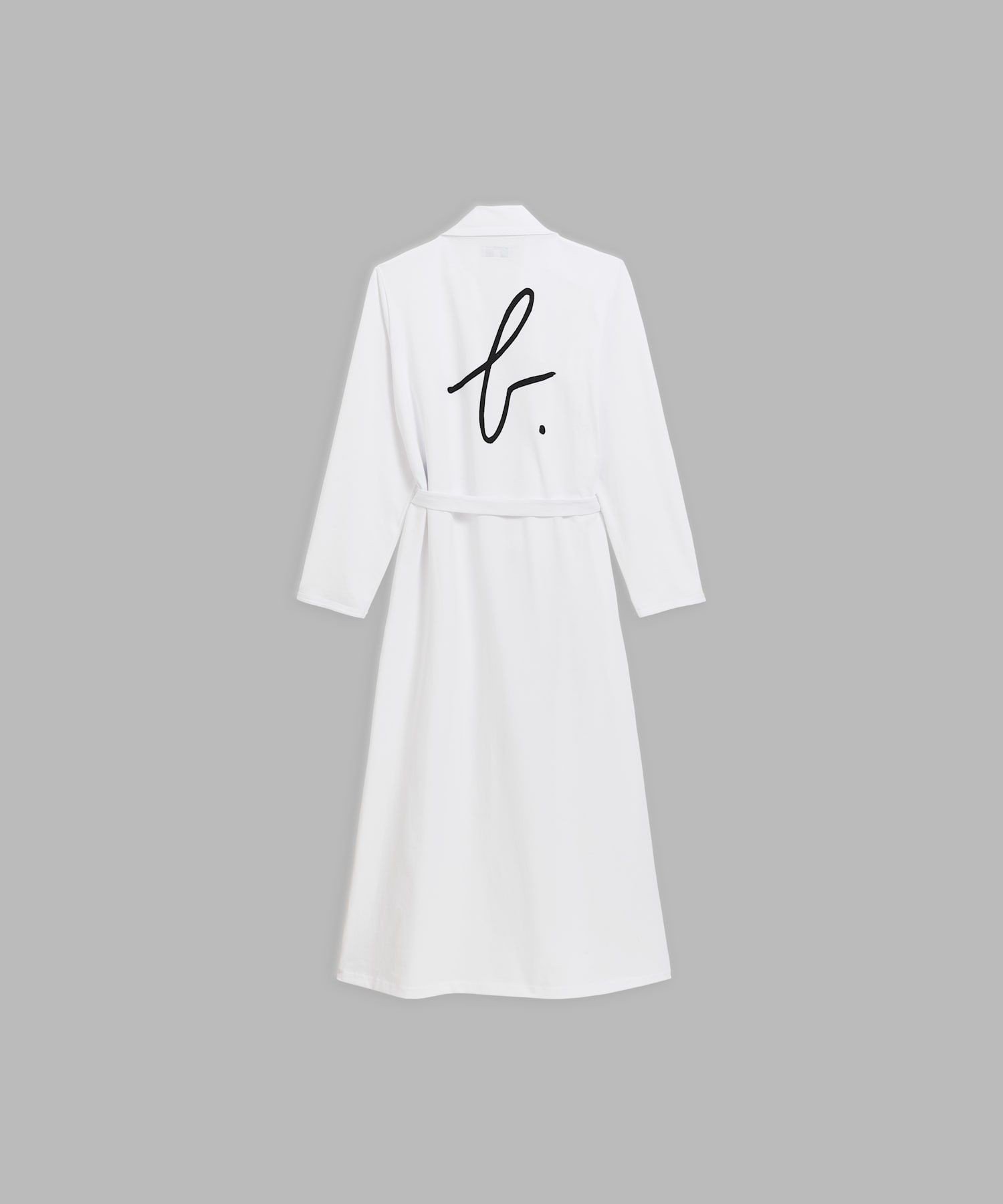 "b."ロゴ プリント コットン ジャージー ロングローブ "Peignoir Long" アニエスベー ジャケット・アウター その他のジャケット・アウター ホワイト