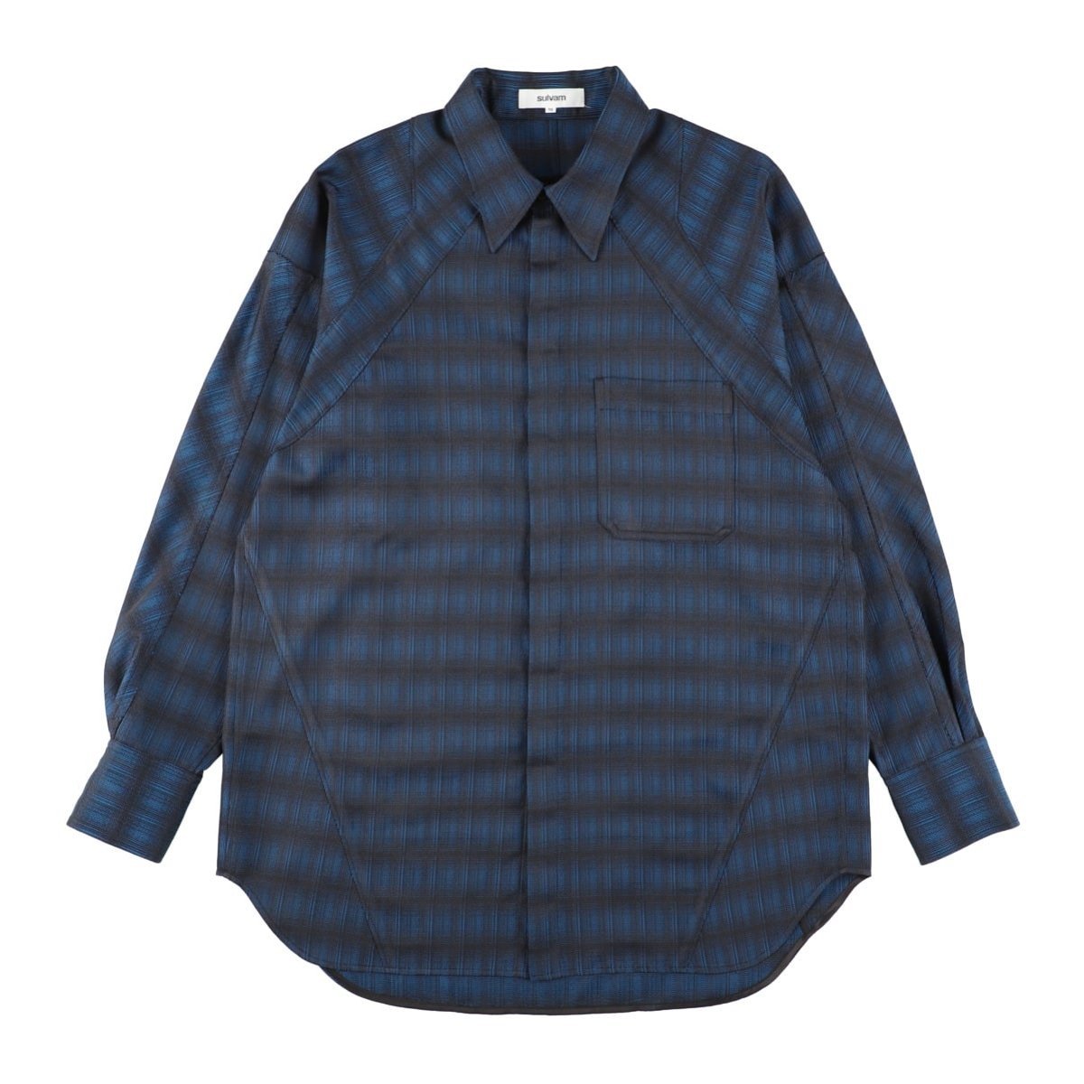 sulvam 【26AW】＜sulvam＞Check riding SH サルバム トップス シャツ・ブラウス レッド ブルー【送料無料】