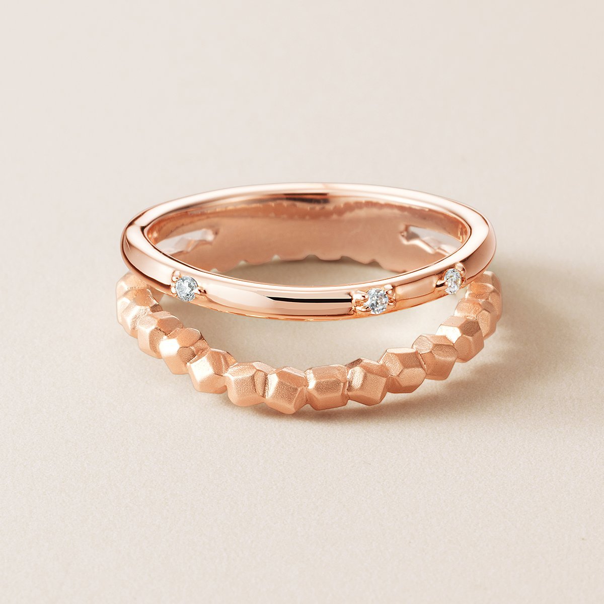 CANAL 4℃ 【AUTUMN COLLECTION】シルバー カーブ リング カナルヨンドシー アクセサリー・腕時計 リング・指輪 ゴールド【送料無料】
