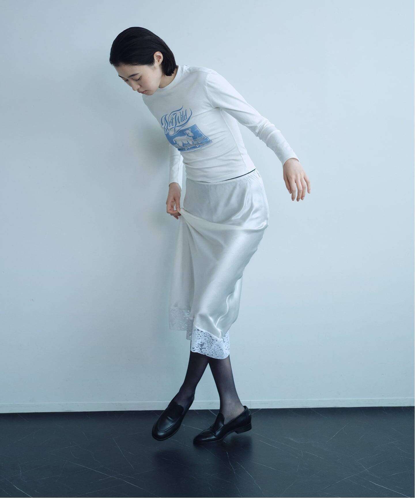 【YUHAN WANG/ユハン ワン】 not wild sheep l/s top エディット フォー ルル トップス カットソー・Tシャツ ホワイト