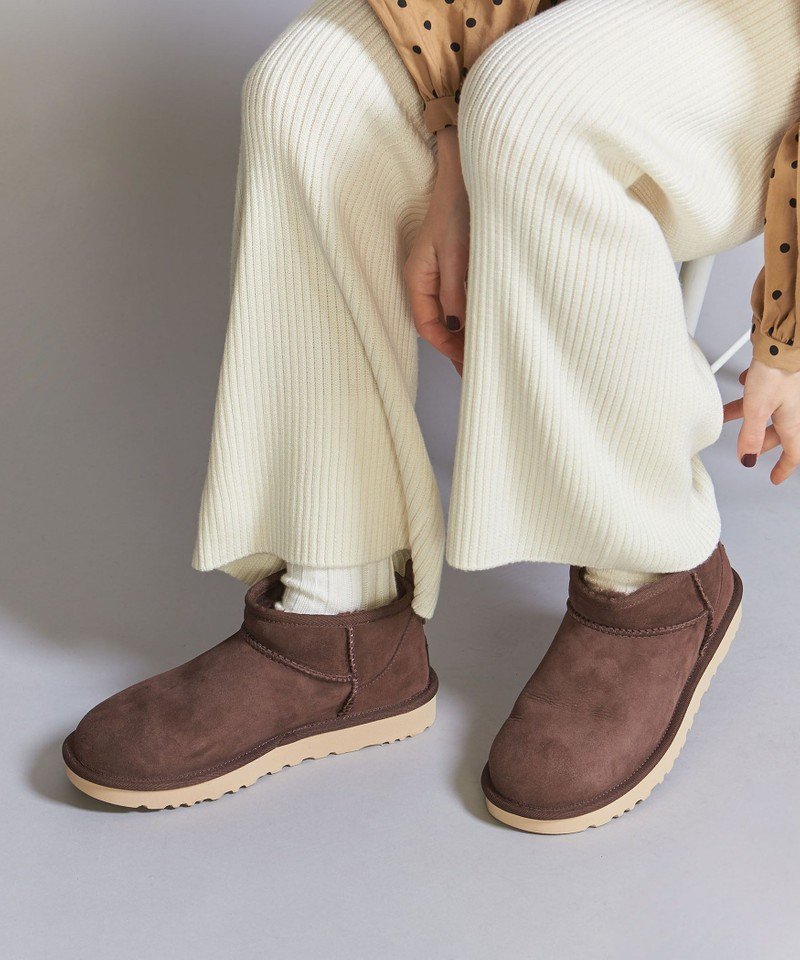 BEAUTY & YOUTH UNITED ARROWS 【別注】＜UGG＞∴クラッシック ウルトラミニブーツ ビューティ＆ユース ユナイテッドアローズ シューズ ショートブーツ/ブーティー ブラウン【送料無料】