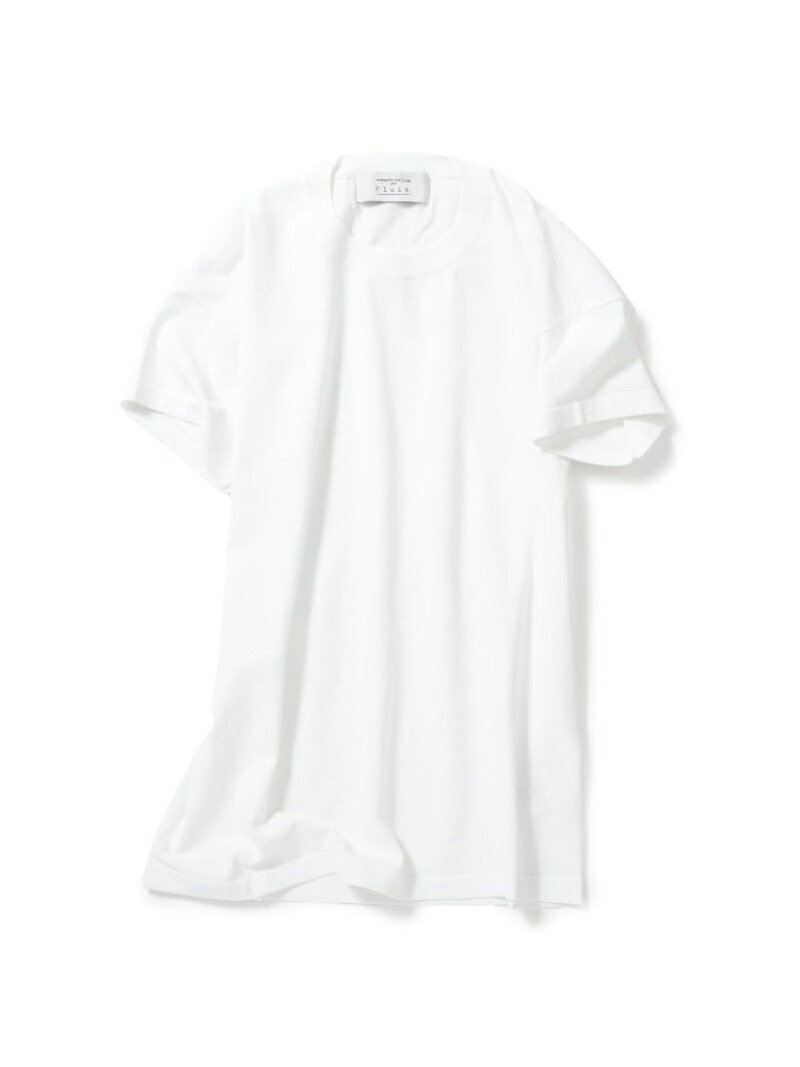 【タトラス公式店】Fluid.×Robert Colina クルーネックニットカットソー タトラスコンセプトストア トップス ニット ホワイト ネイビー ブラウン