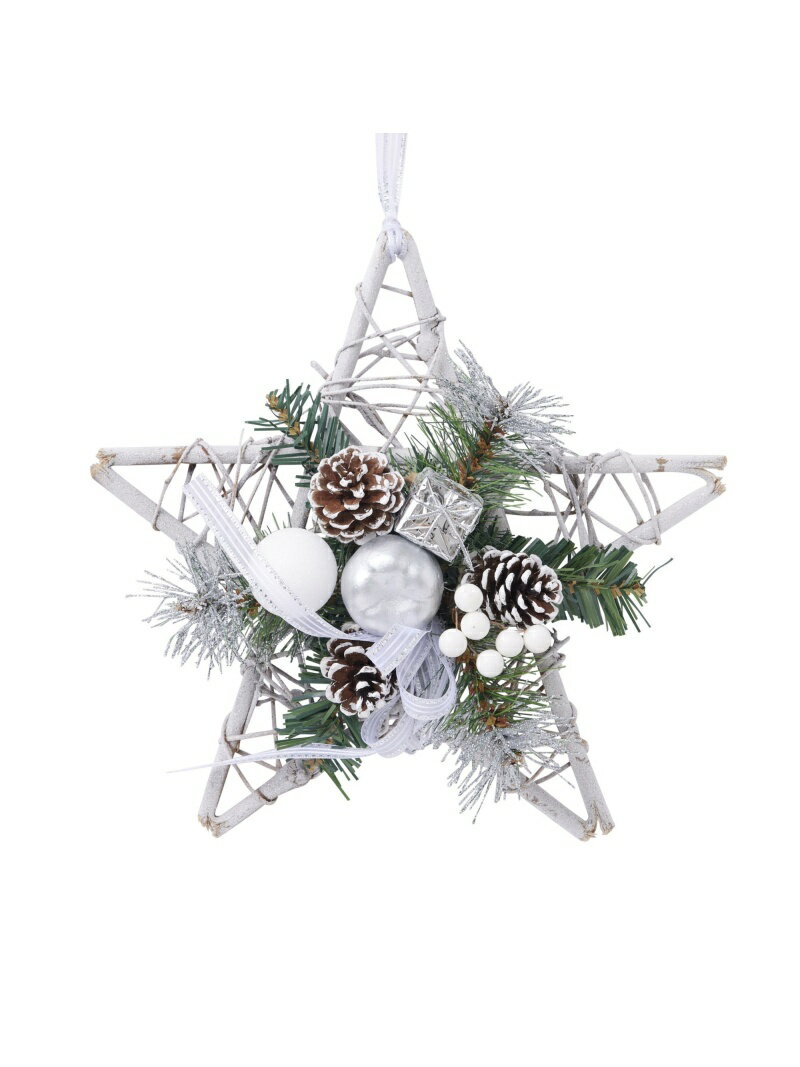 【SALE／40%OFF】Francfranc リース スター M フランフラン インテリア・生活雑貨 その他のインテリア・生活雑貨 シルバーのサムネイル