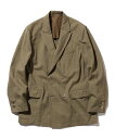 【SALE／60%OFF】BEAMS PLUS BEAMS PLUS / ブルーフェイスレスター 4ボタン ダブルブレステッド ジャケット ビームス アウトレット ジャケット・アウター テーラードジャケット・ブレザー ベージュ カーキ【送料無料】