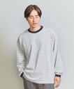 BEAUTY&YOUTH UNITED ARROWS ミジン ボーダー リンガー ロングスリーブ Tシャツ ユナイテッドアローズ アウトレット トップス カットソー・Tシャツ グレー ブラウン カーキ