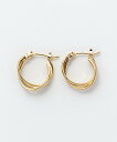 【SALE/9%OFF】ciite' ミニねじれ3連フープピアス (両耳用) シーテ アクセサリー・腕時計 ピアス シルバー ゴールド(4)