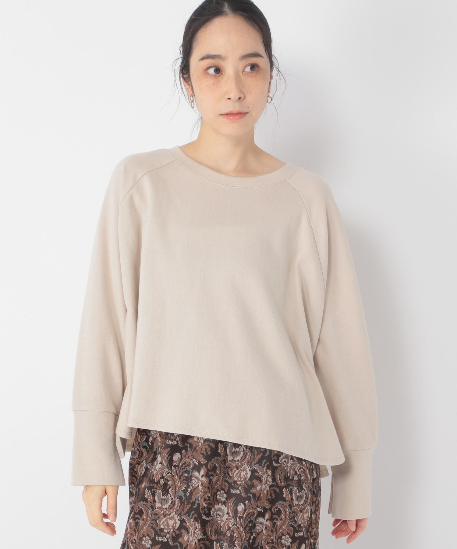 【SALE/50%OFF】studio CLIP コットンダンボールプルオーバー スタディオクリップ トップス カットソー・Tシャツ オレンジ ブラック ホワイト