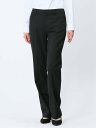【SALE/20%OFF】m.f.editorial リクルート黒無地 ストレッチ ストレートパンツ(セットアップ可能) 【25SS】 レディース スーツ スラ...