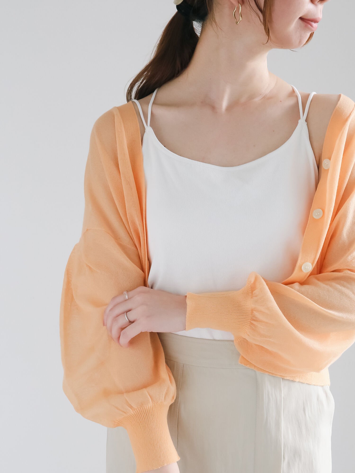 【SALE/24%OFF】Te chichi 【松井愛莉着用】デザインストラップカップ付きキャミソール《2025summer catalog item》 テチチ トップス キャミソール ベージュ ホワイト ブラック