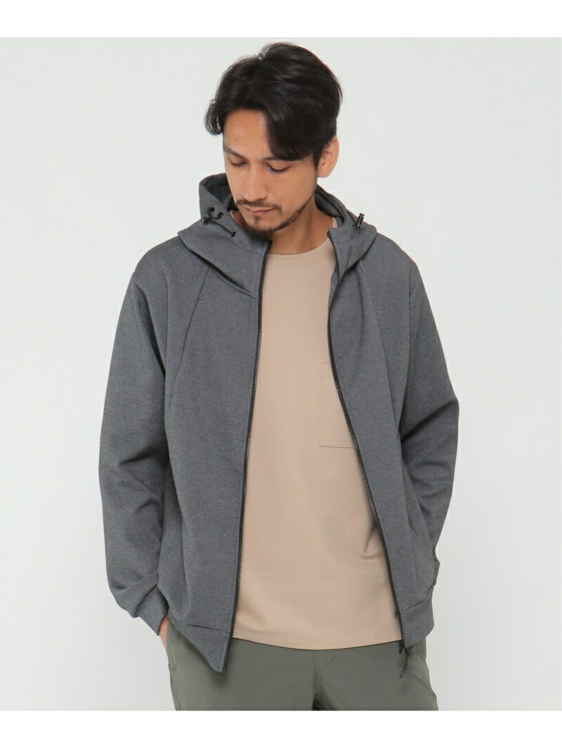 イッカ 【SALE／40%OFF】IKKA LOUNGE テックストレッチZIPパーカー2 イッカ トップス カーディガン ブラック