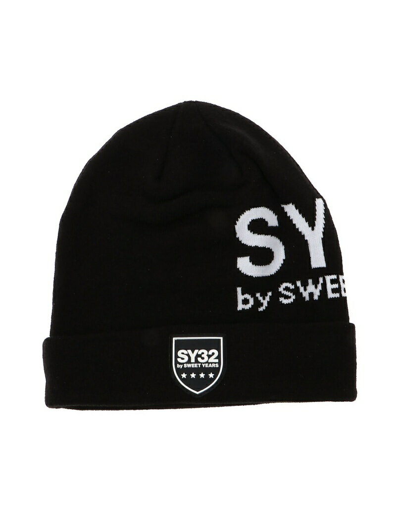 SY32 by SWEET YEARS SY32 by SWEET YEARS/(U)【73】JACQUAD KNIT BEANIE レアリゼ 帽子 ニット帽・ビーニー ブラック【送料無料】
