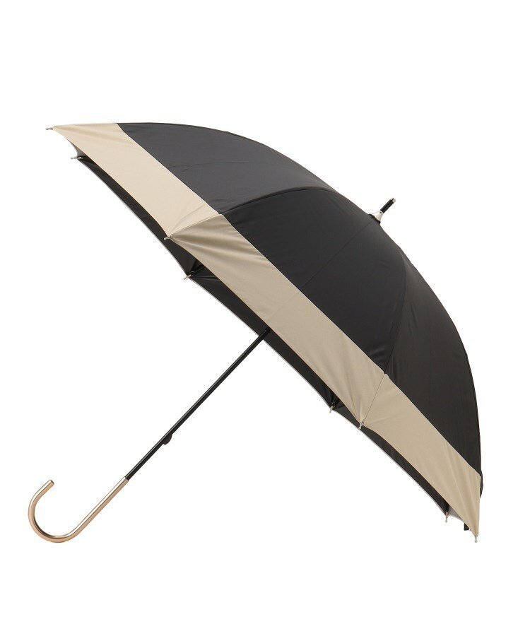 【SALE／5%OFF】grove because 遮光バイカラーパラソル長傘 グローブ ファッション雑貨 傘・長傘 グリーン ベージュ ネイビー グレー ブラック