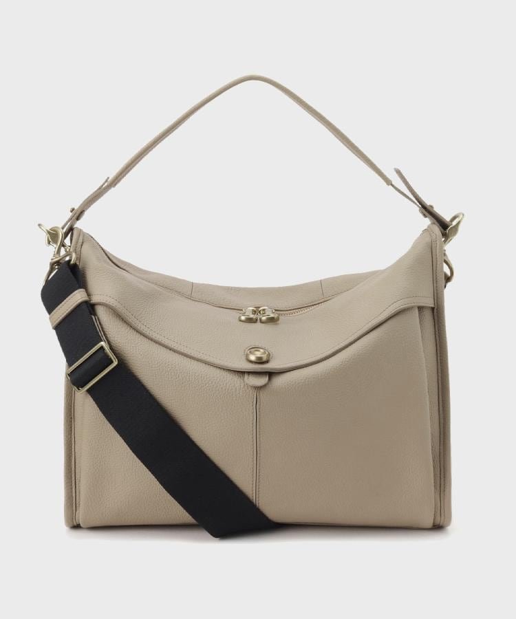 TOFF&LOADSTONE ブラスボタン 2WAY ショルダー(L) トフアンドロードストーン バッグ ショルダーバッグ ネイビー グレー
