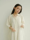 LASUD Skipper check onepiece ラシュッド ワンピース ドレス シャツワンピース ホワイト グリーン ブルー【送料無料】