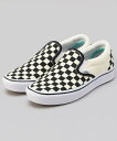 VANS UA ComfyCush Slip-On/チェッカーフラッグ コンフィクッシュ スリッポン 限定展開 フリークスストア シューズ 靴 スニーカー ブラック【送料無料】