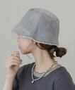 【SALE/50%OFF】SMELLY デニムフリンジハット スメリー 帽子 ハット グレー ブルー