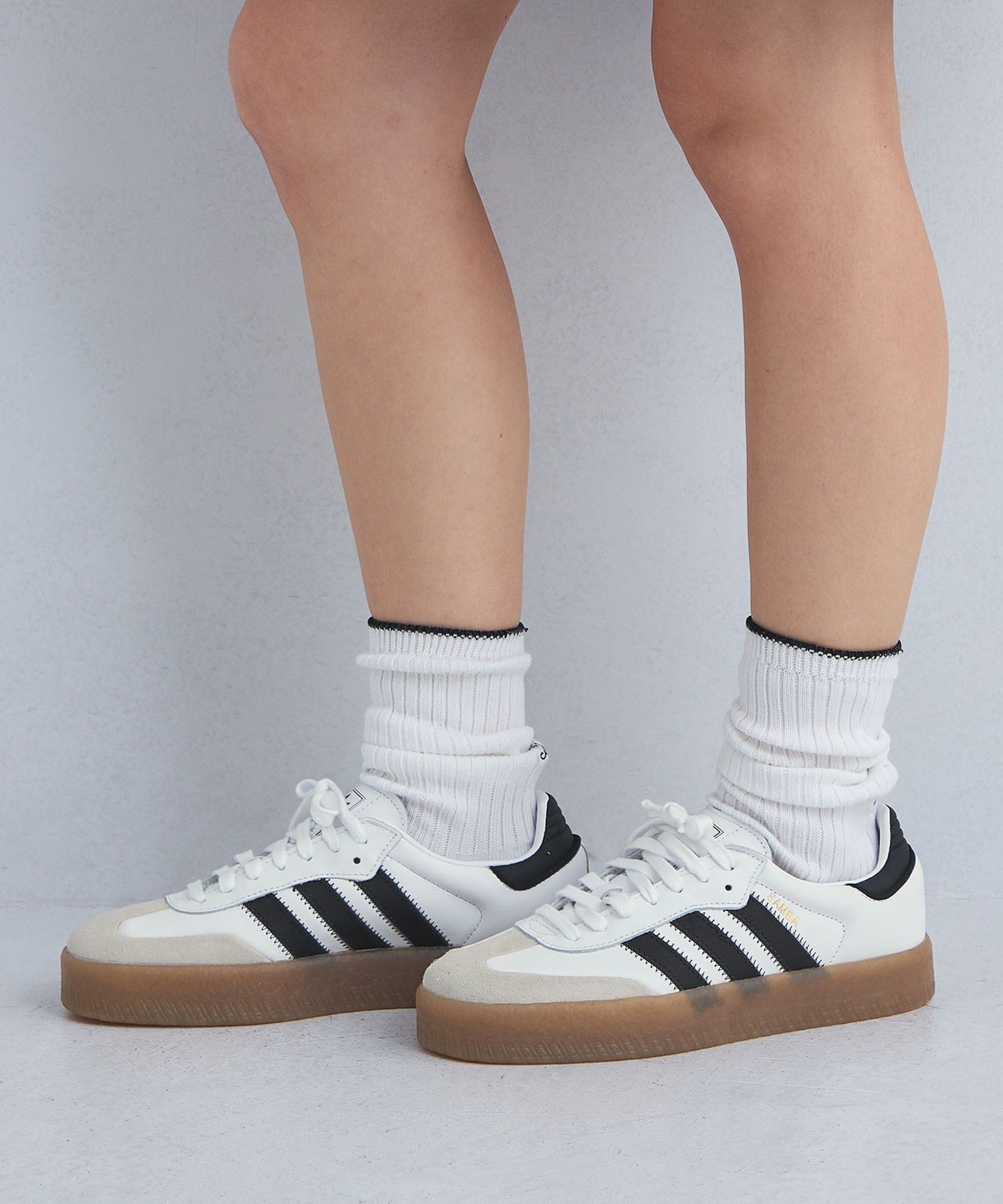 UNITED ARROWS green label relaxing ＜adidas Originals＞SAMBAE スニーカー ユナイテッドアローズ グリーンレーベルリラクシング シューズ・靴 スニーカー ブラック ホワイト【送料無料】のサムネイル